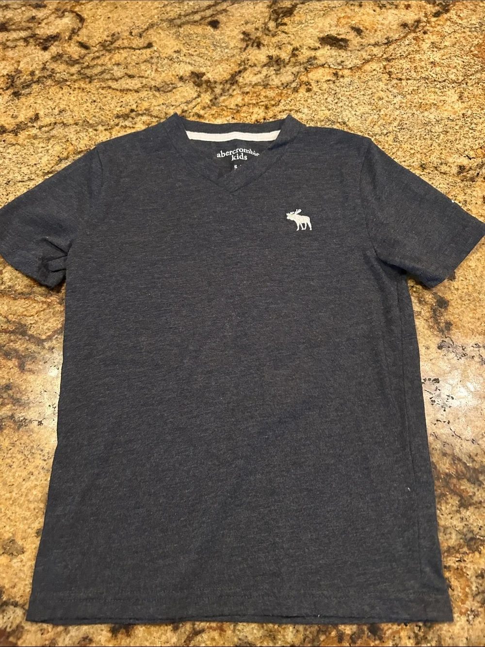 abercrombie kids V-Neck Tee Trio in Blue, Gray & Black